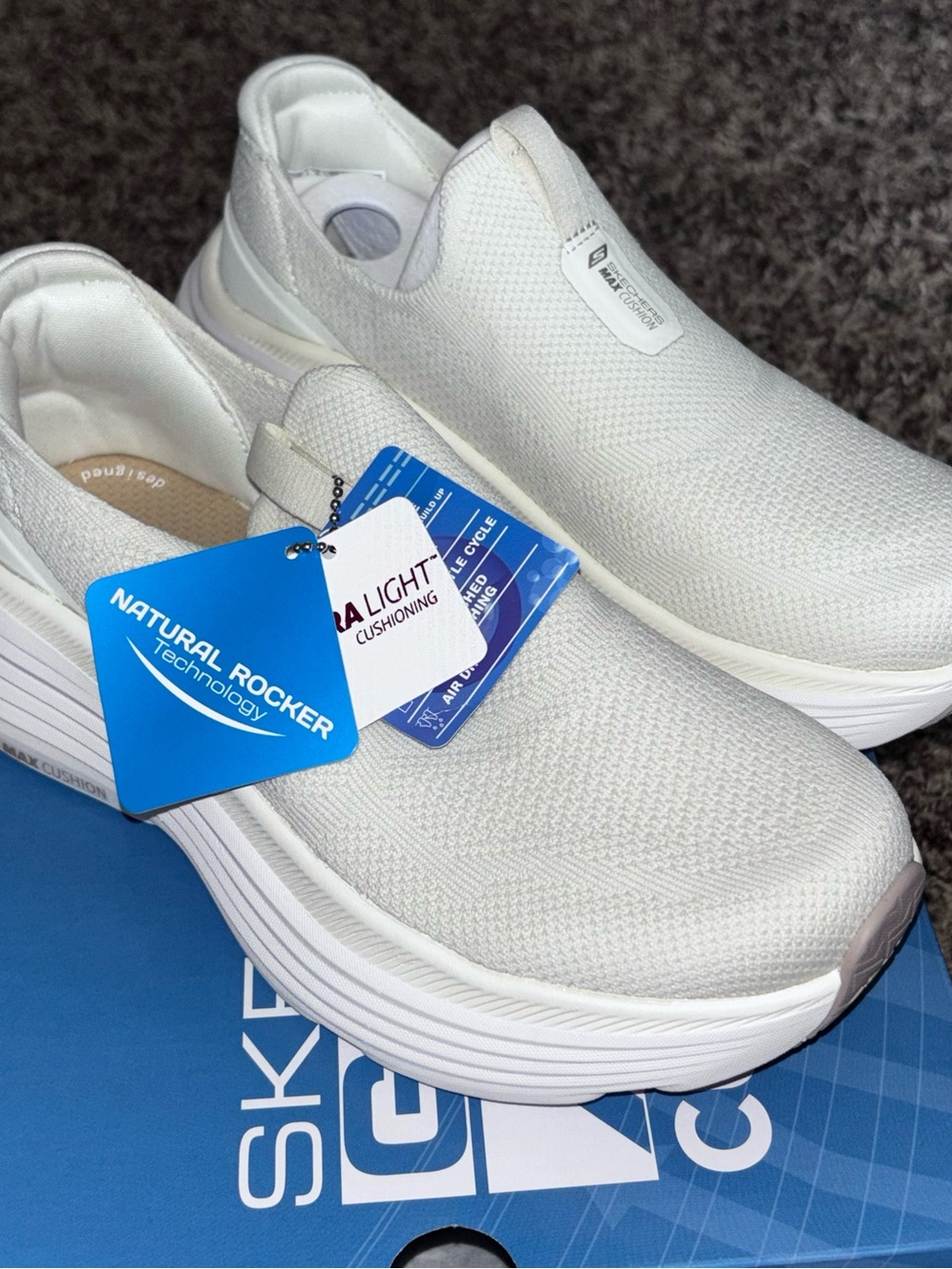 Skechers Shoes Women Max Cushioning Endeavour Comfort 129481 Size 6 Off White